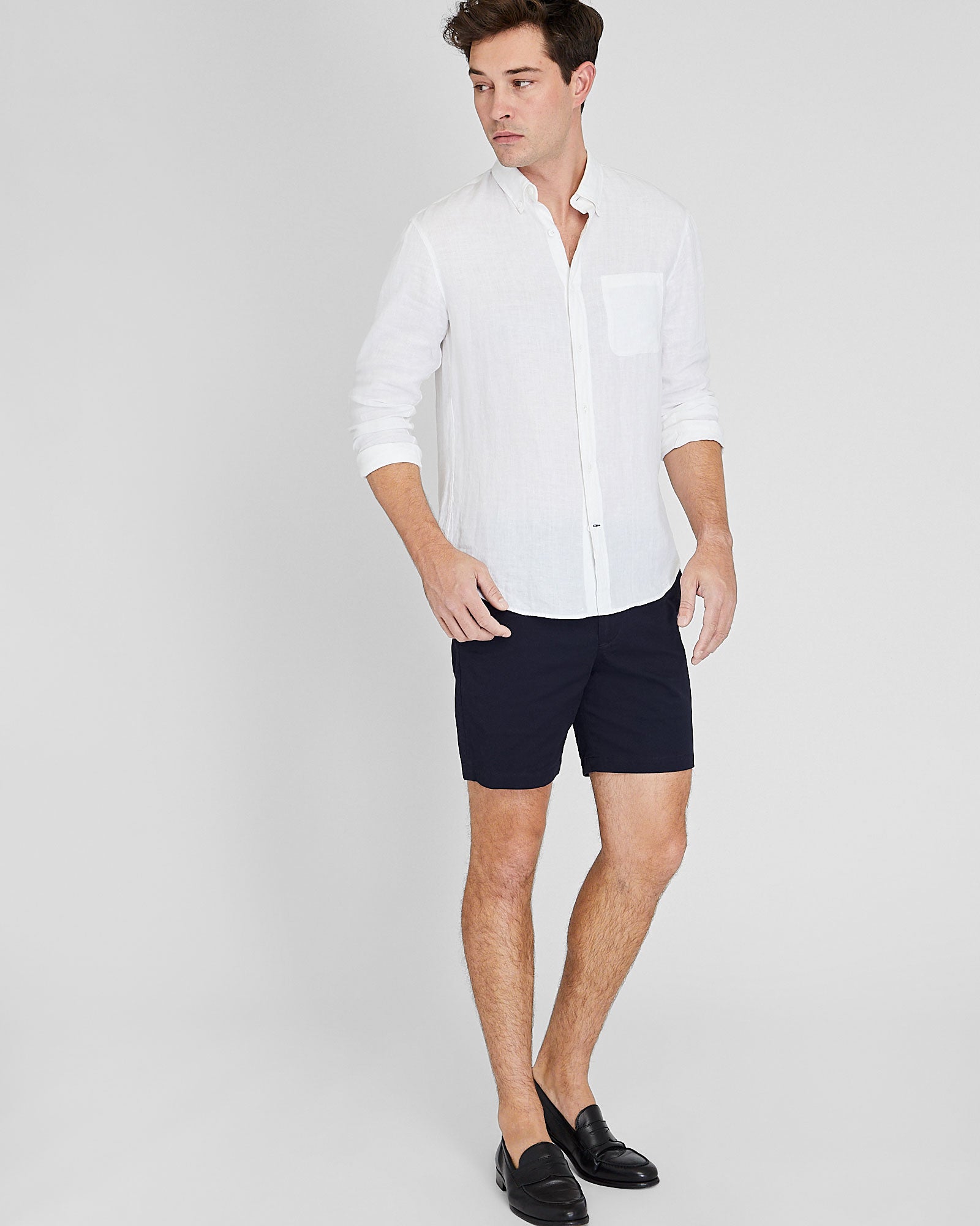 CLUB MONACO - Shorts Baxter 18 cm (7 po) - Marine