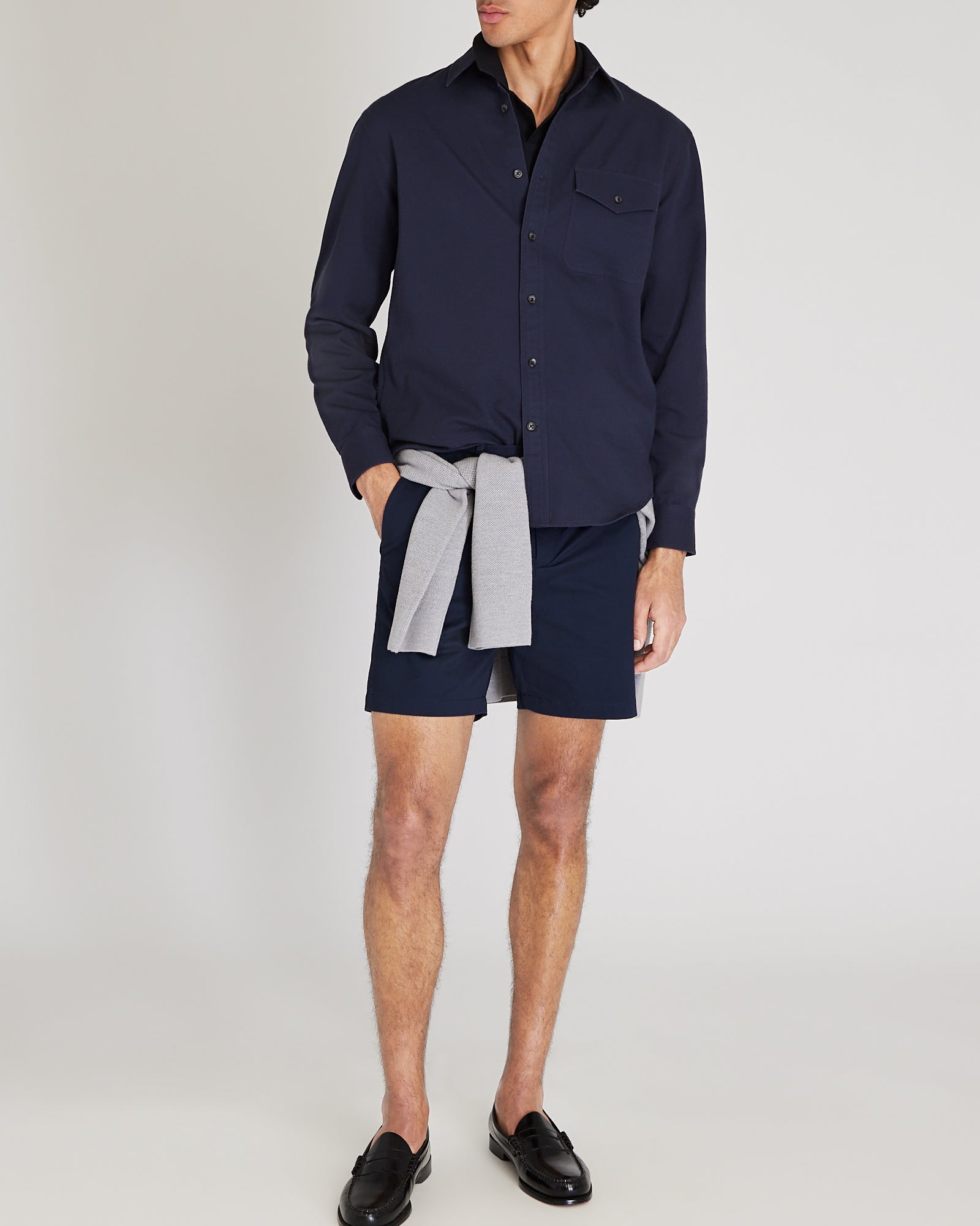 CLUB MONACO - Short Baxter de 18 cm (7 po) - Marine foncé