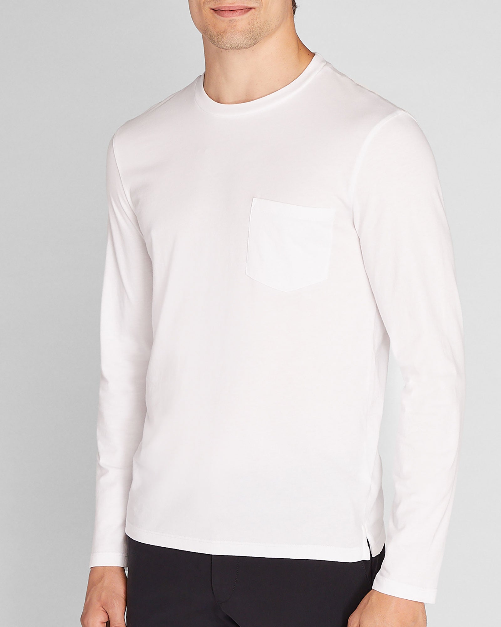 CLUB MONACO - Williams Long-Sleeve Tee - White