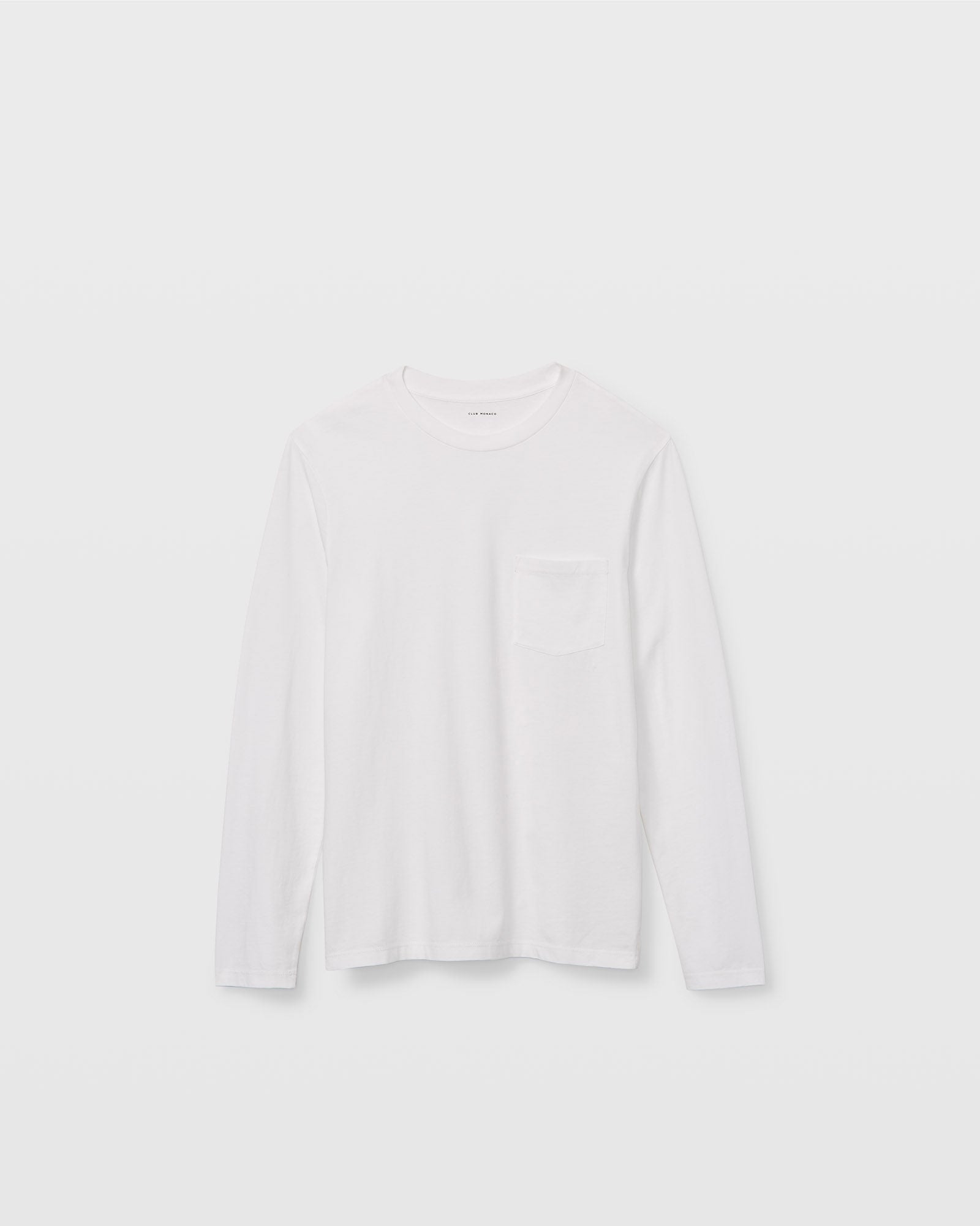 CLUB MONACO - Williams Long-Sleeve Tee - White