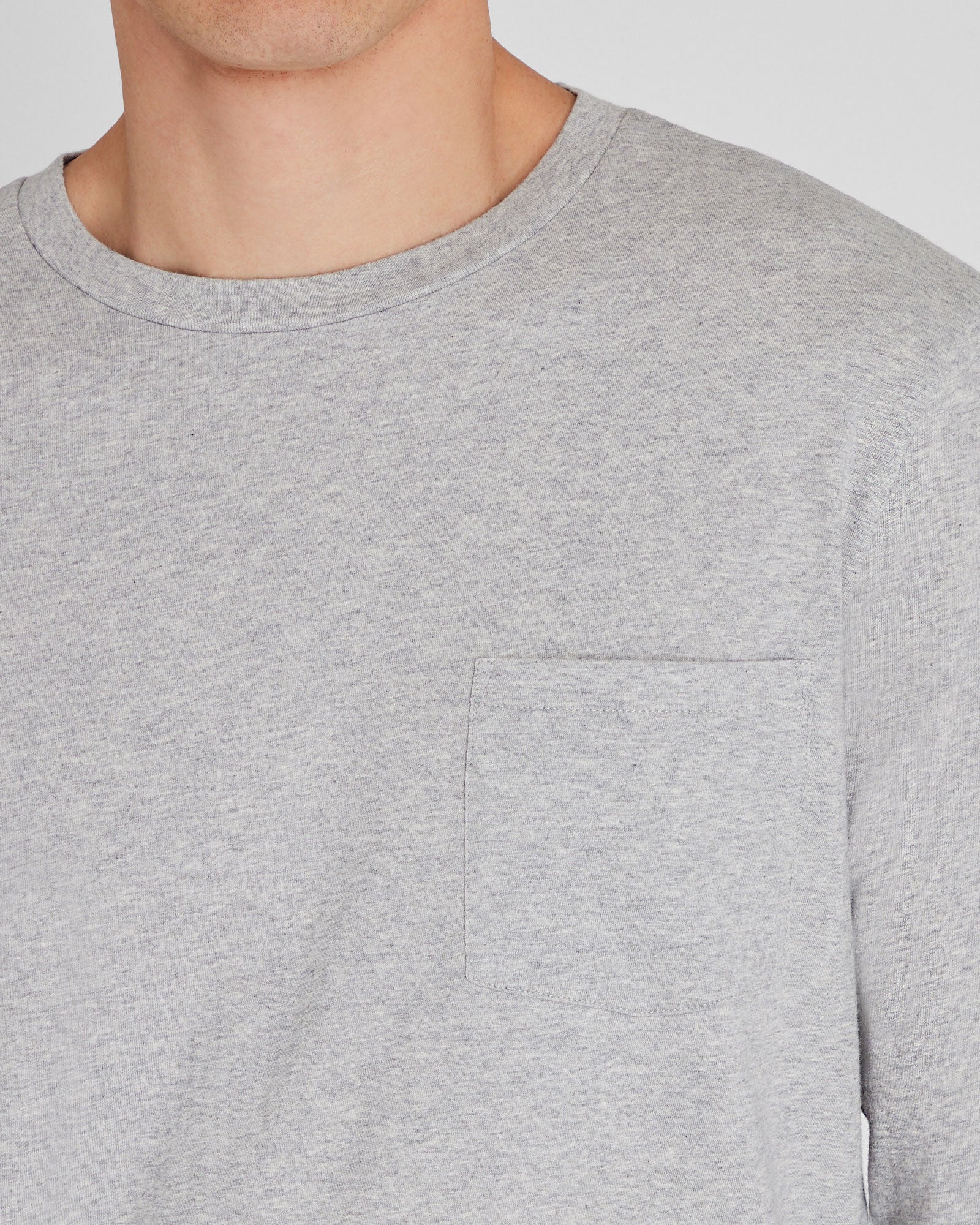 CLUB MONACO - T-shirt Williams à manches longues - Mélange Gris