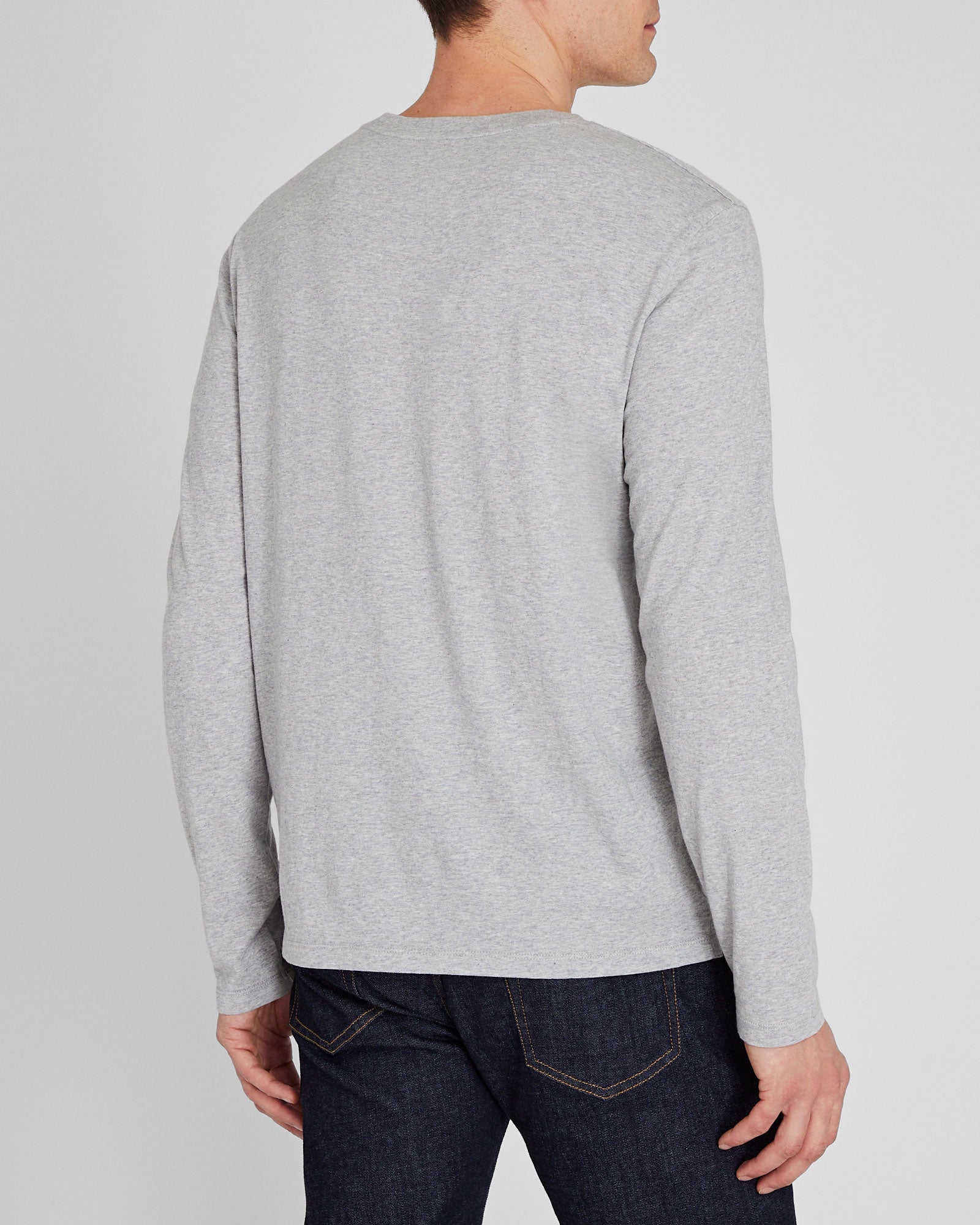 CLUB MONACO - T-shirt Williams à manches longues - Mélange Gris