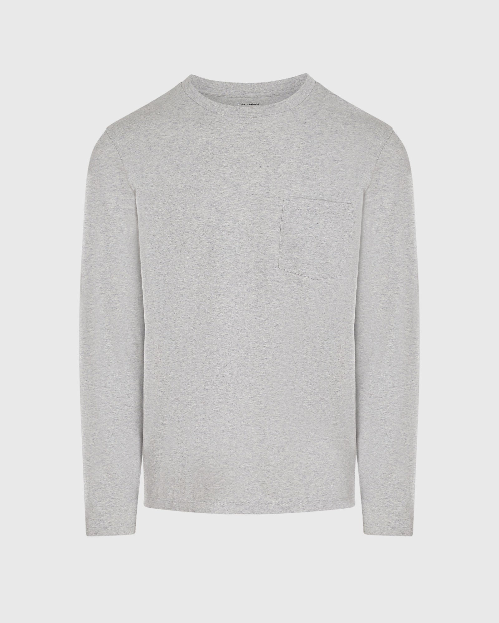 CLUB MONACO - T-shirt Williams à manches longues - Mélange Gris