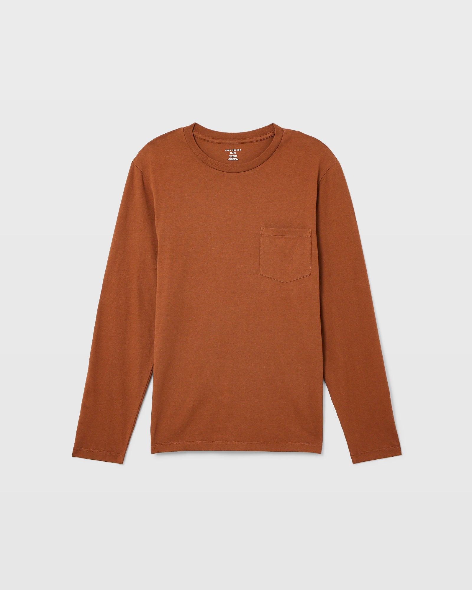 CLUB MONACO - Williams Long-Sleeve Tee - Brown