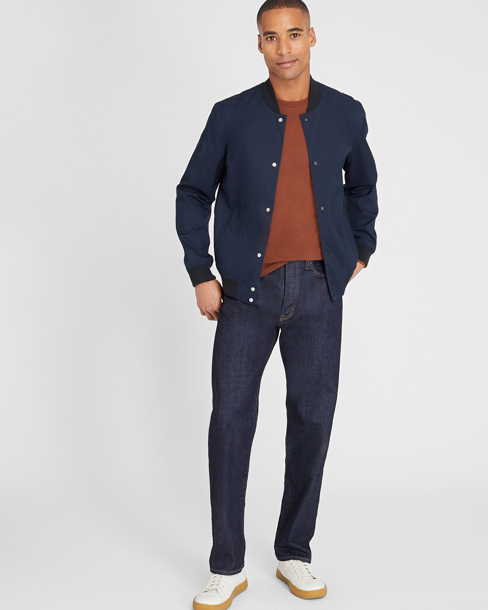 CLUB MONACO - Williams Long-Sleeve Tee - Brown