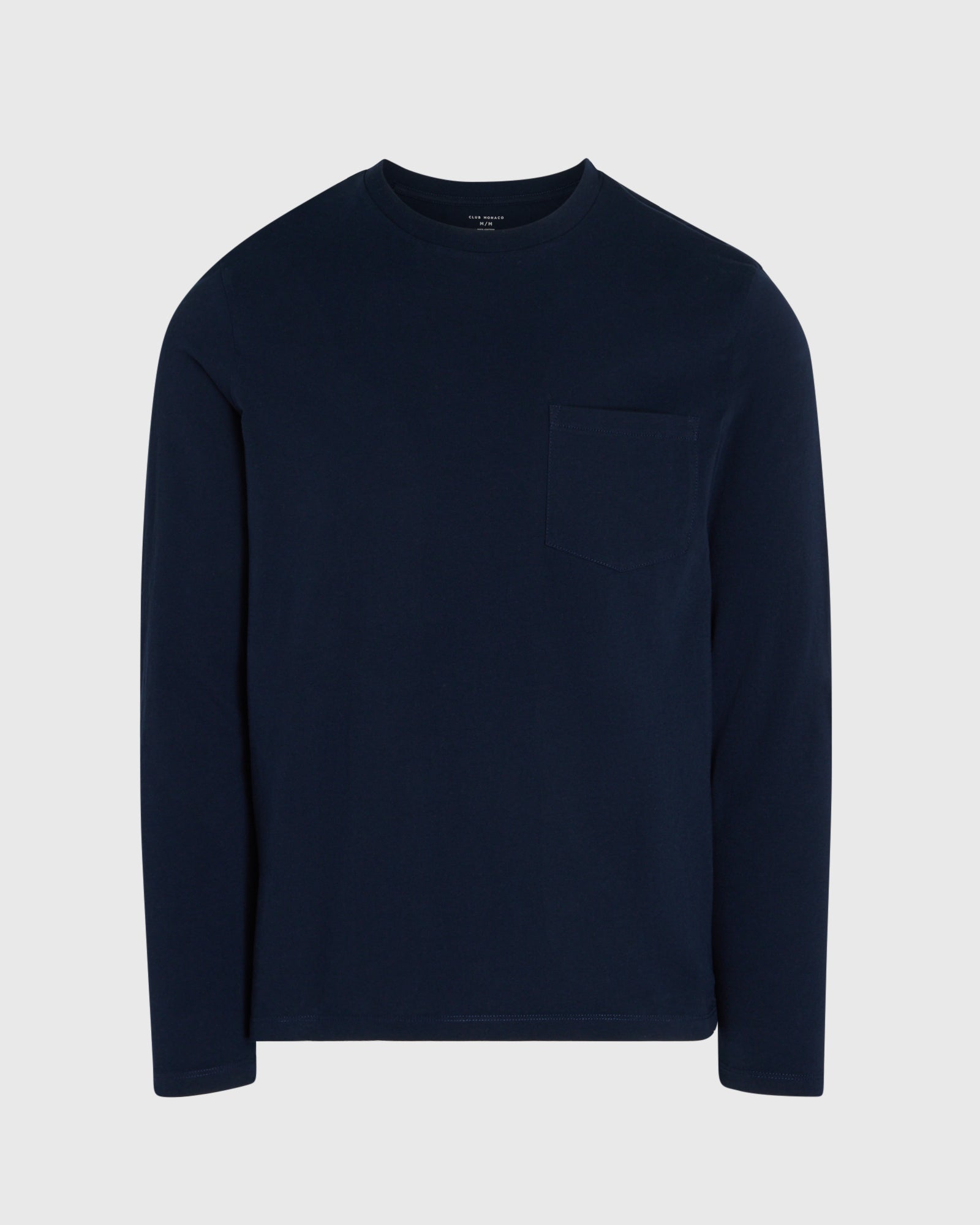 CLUB MONACO - Williams Long-Sleeve Tee - Navy