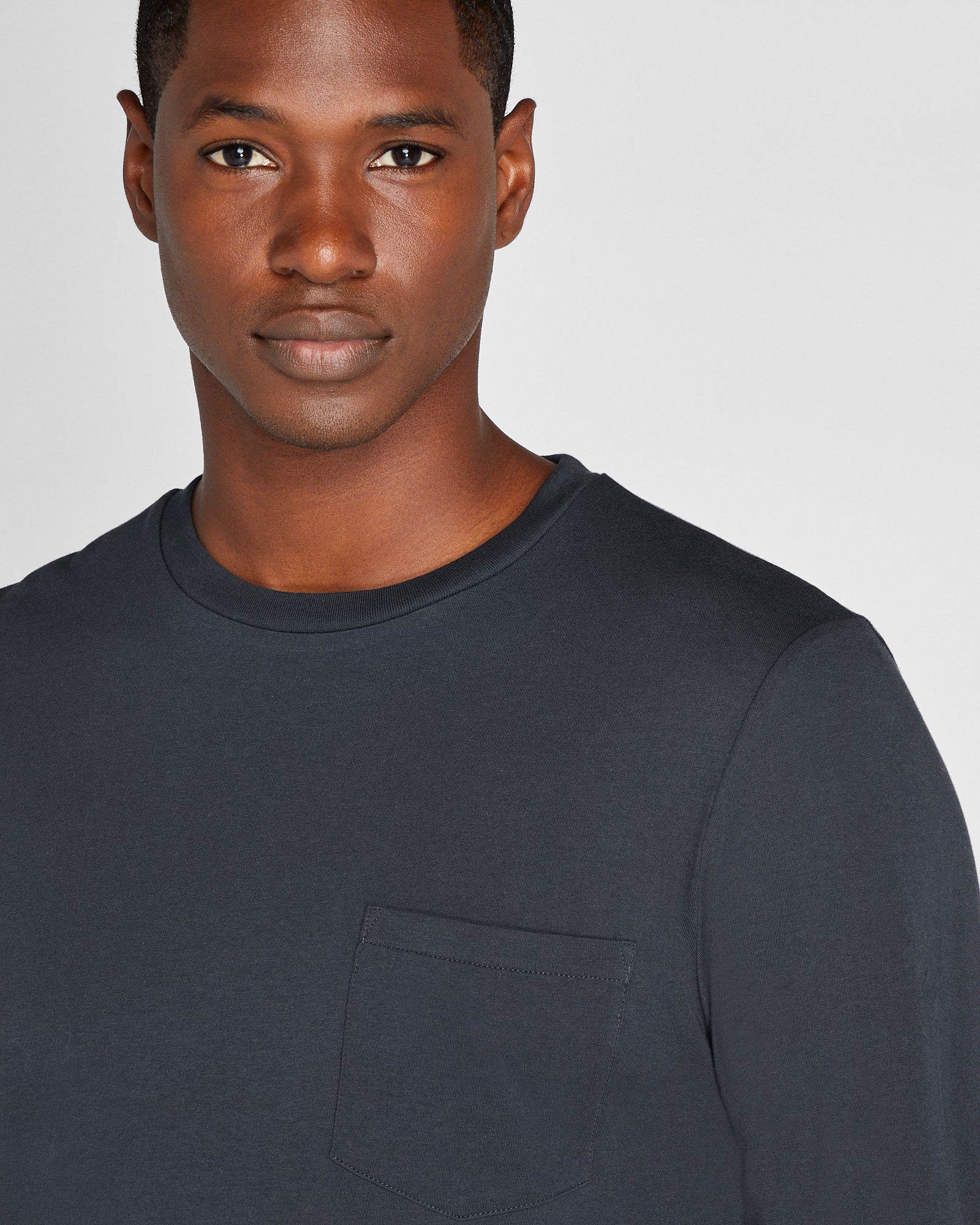 CLUB MONACO - Williams Long-Sleeve Tee - Eclipse