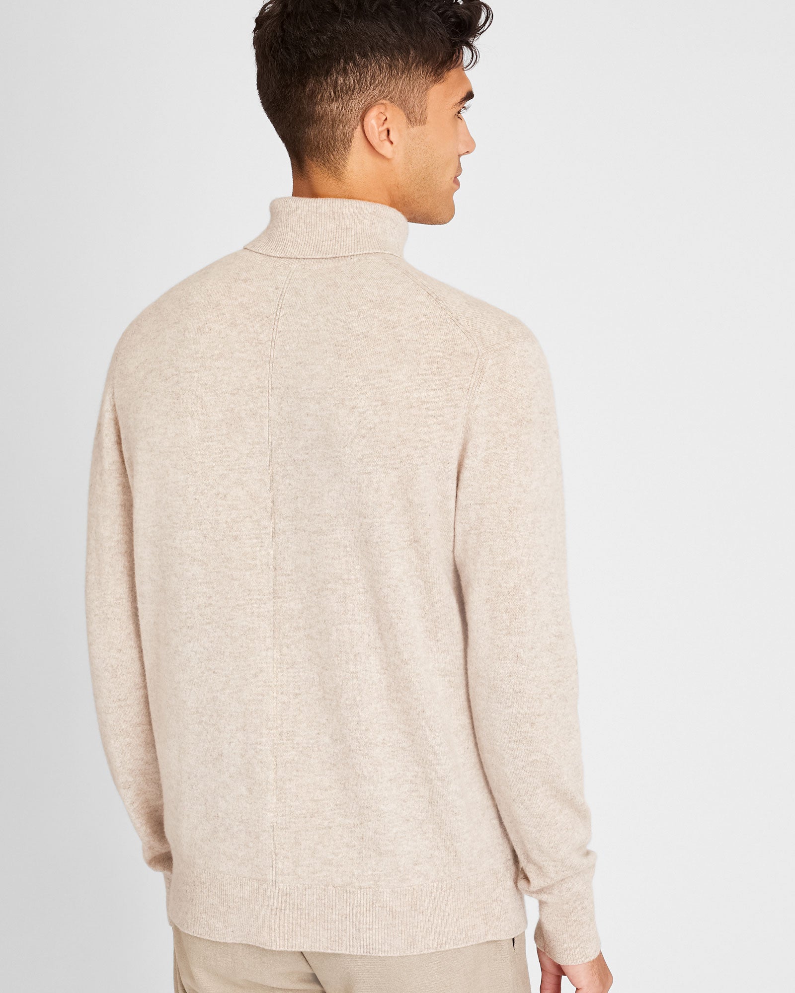CLUB MONACO - Cashmere Turtleneck - Latte