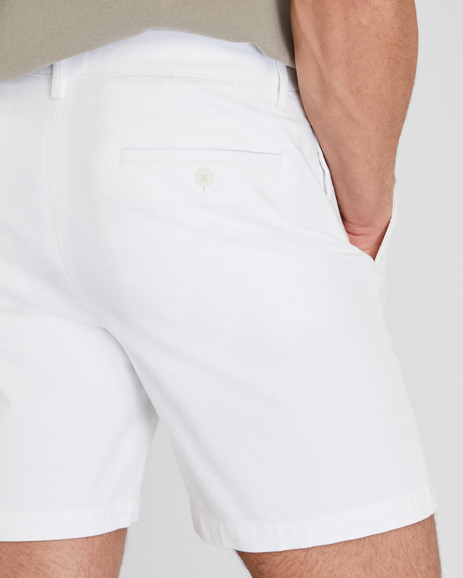 CLUB MONACO - Baxter Texture 7" Short - White