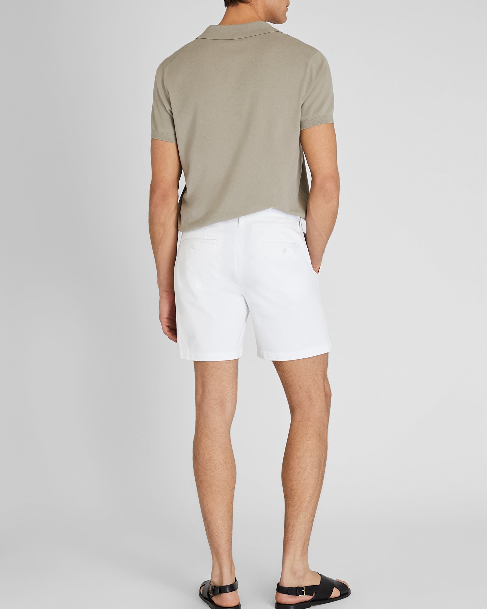 CLUB MONACO - Baxter Texture 7" Short - White