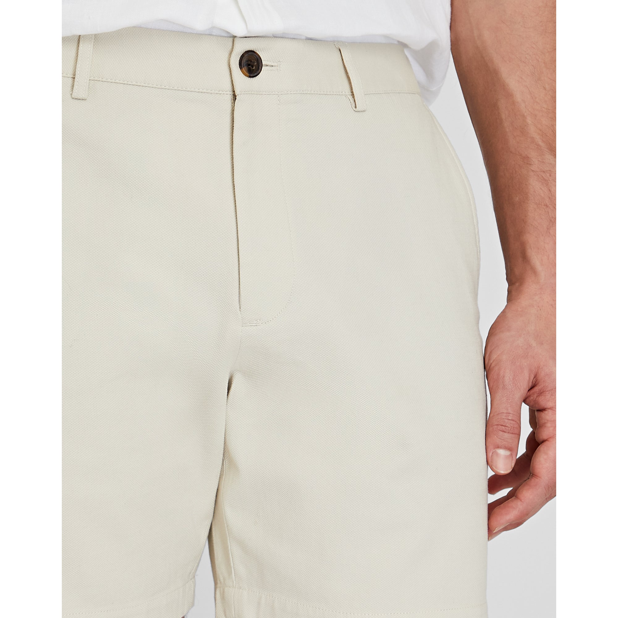 CLUB MONACO - Baxter Texture 7" Short - Off White
