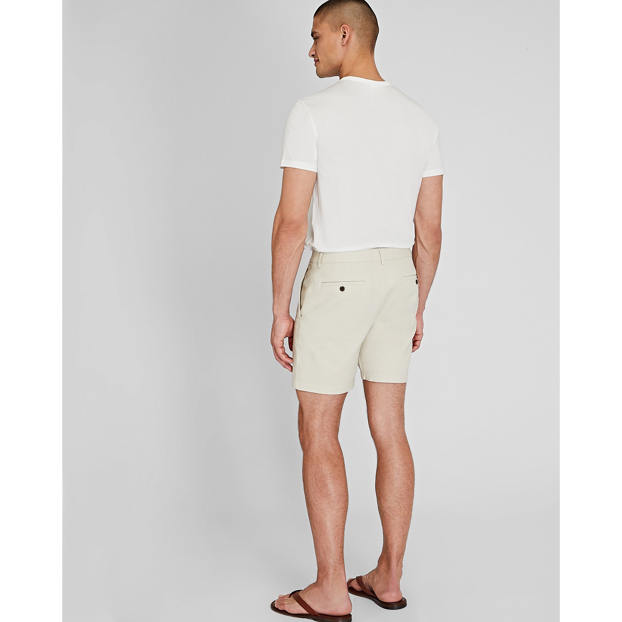 CLUB MONACO - Baxter Texture 7" Short - Off White