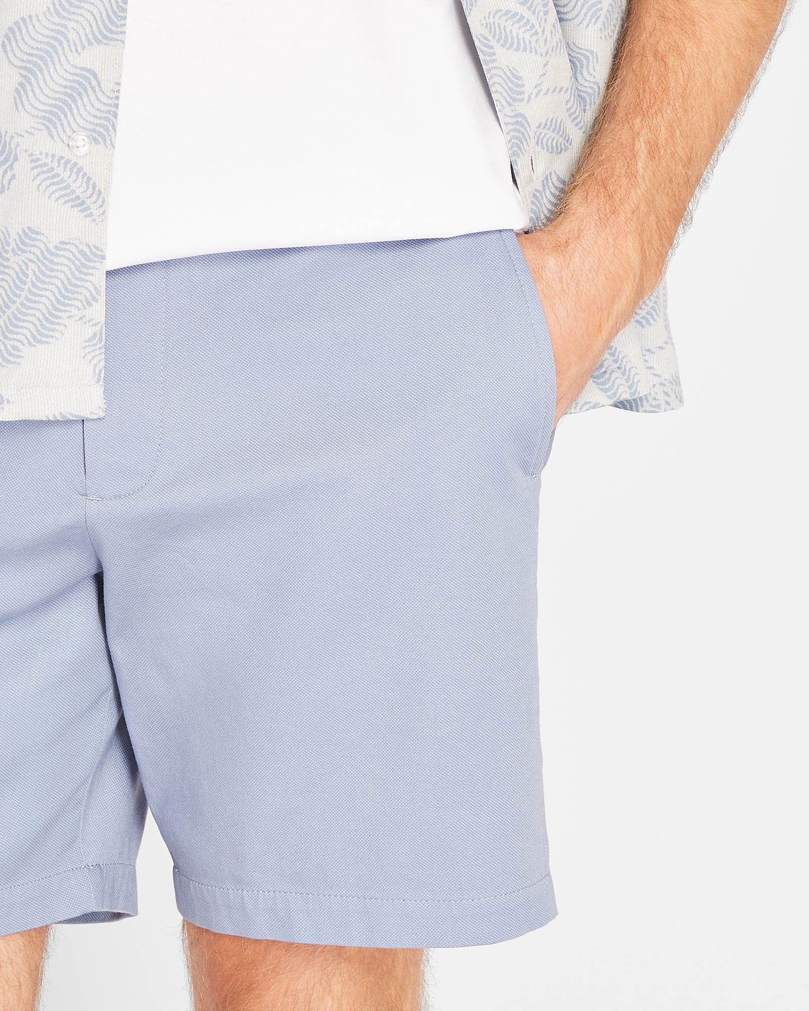 CLUB MONACO - Baxter Texture 7" Short - Blue