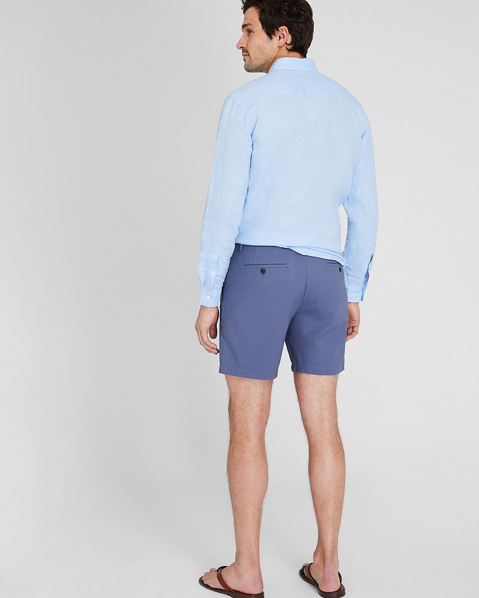 CLUB MONACO - Short texturé Baxter 18 cm (7 po) - Crépuscule
