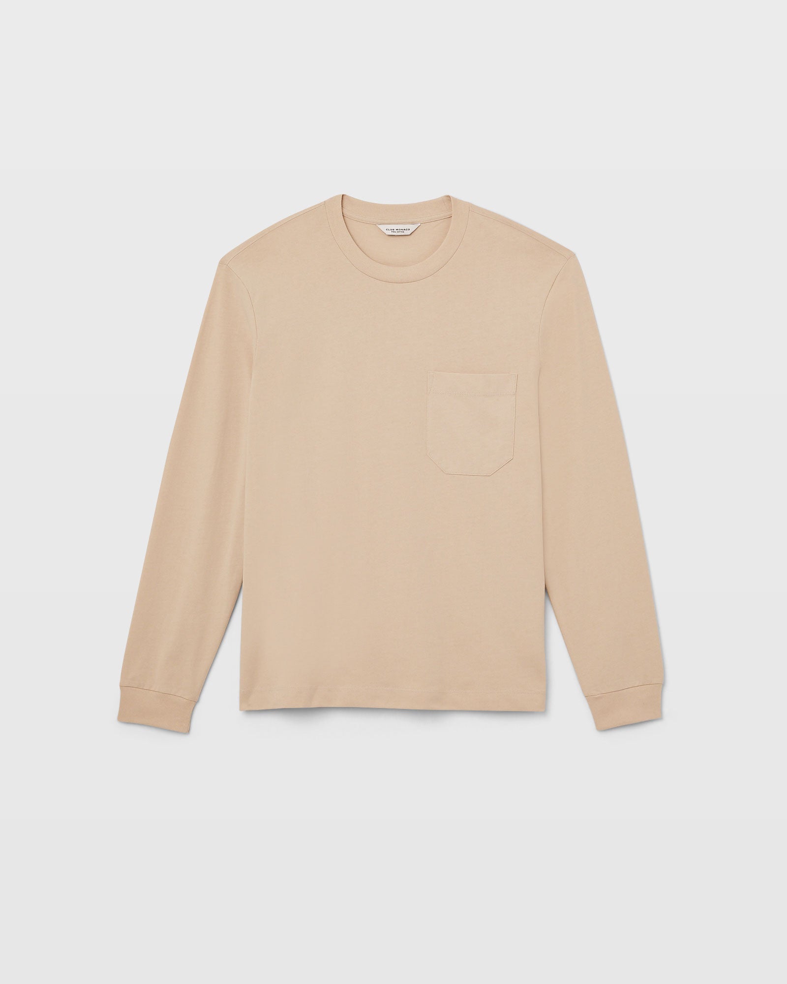 CLUB MONACO - Long-Sleeve Relaxed Tee - Light Blue
