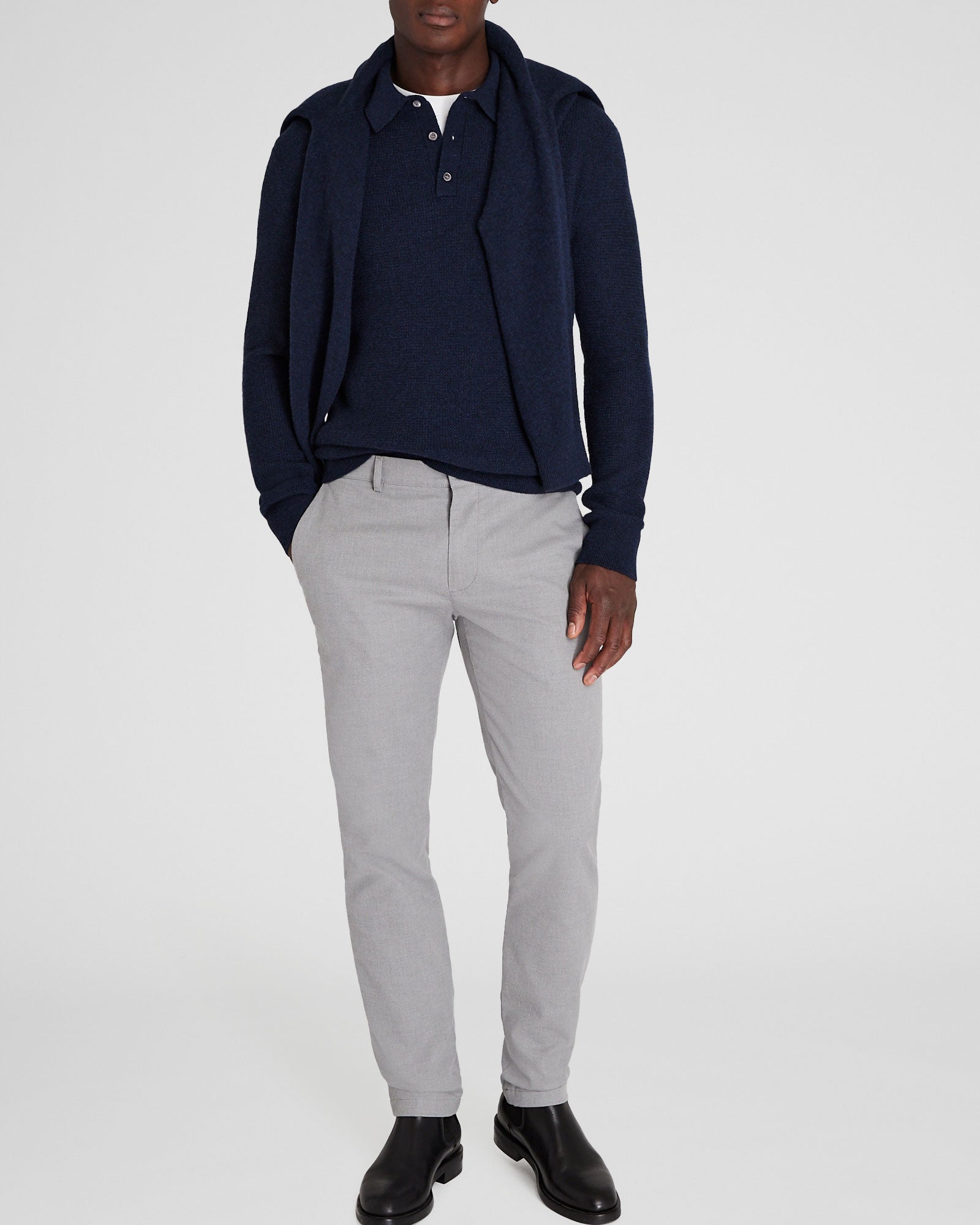 CLUB MONACO - Pantalon chiné Connor - Fuchsia