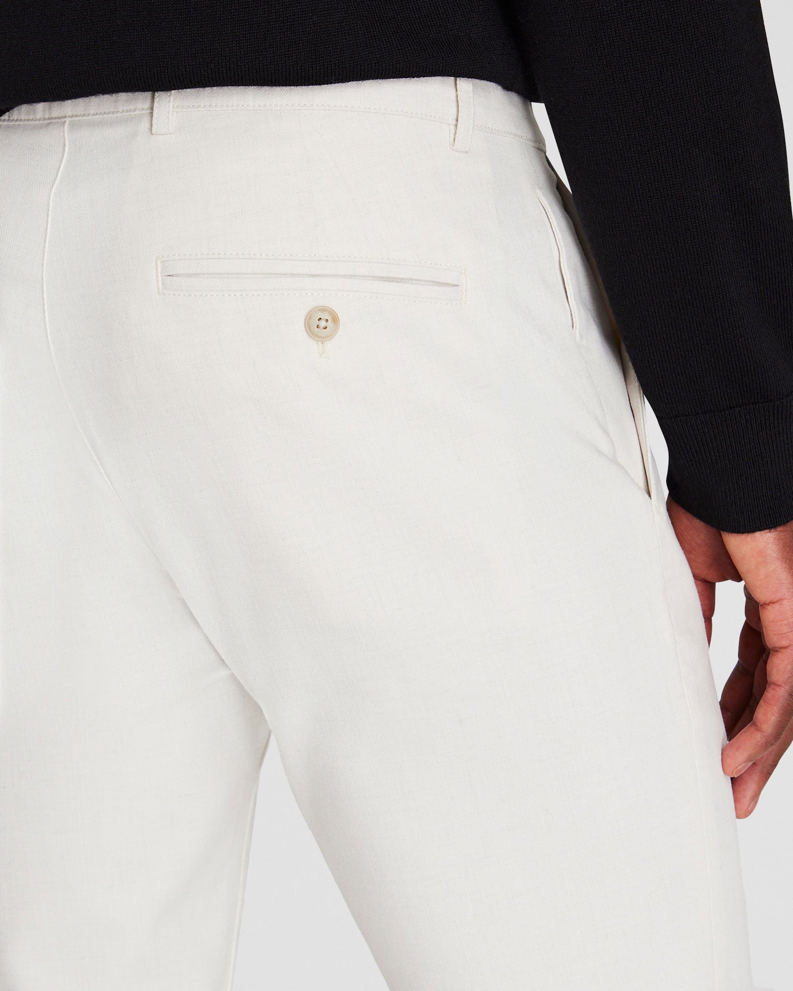 CLUB MONACO - Pantalon chiné Connor - Gris Chiné Clair