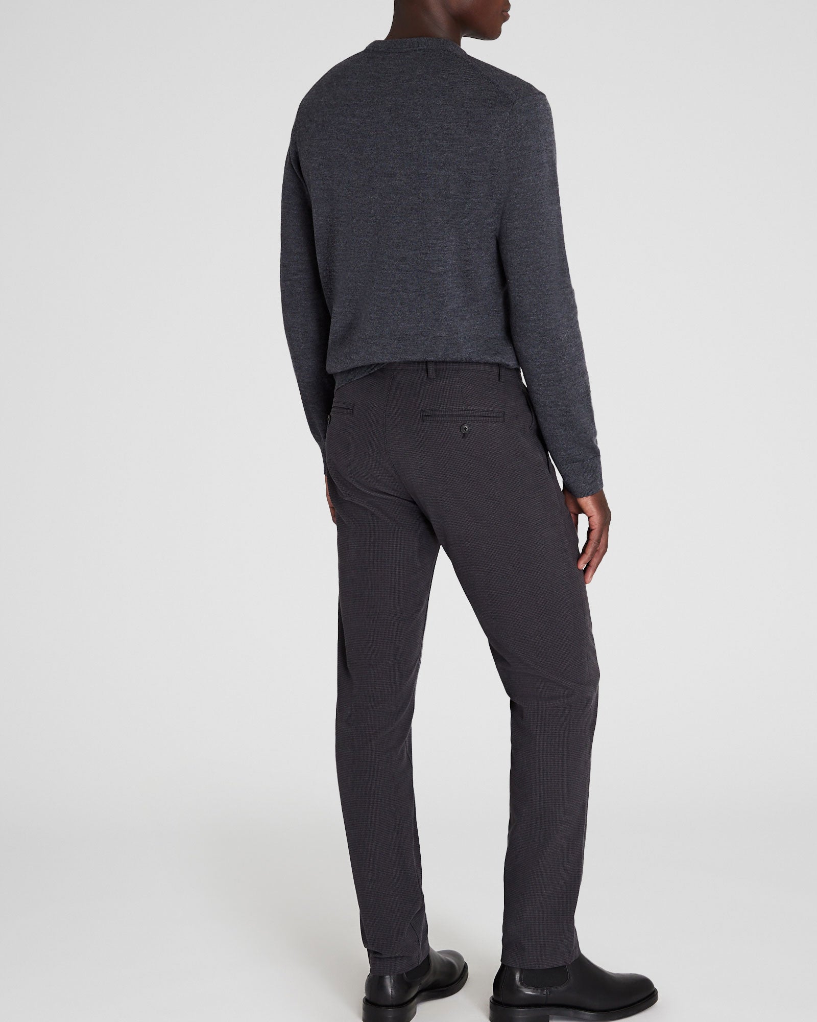 CLUB MONACO - Connor Heathered Pant - Charcoal Mix