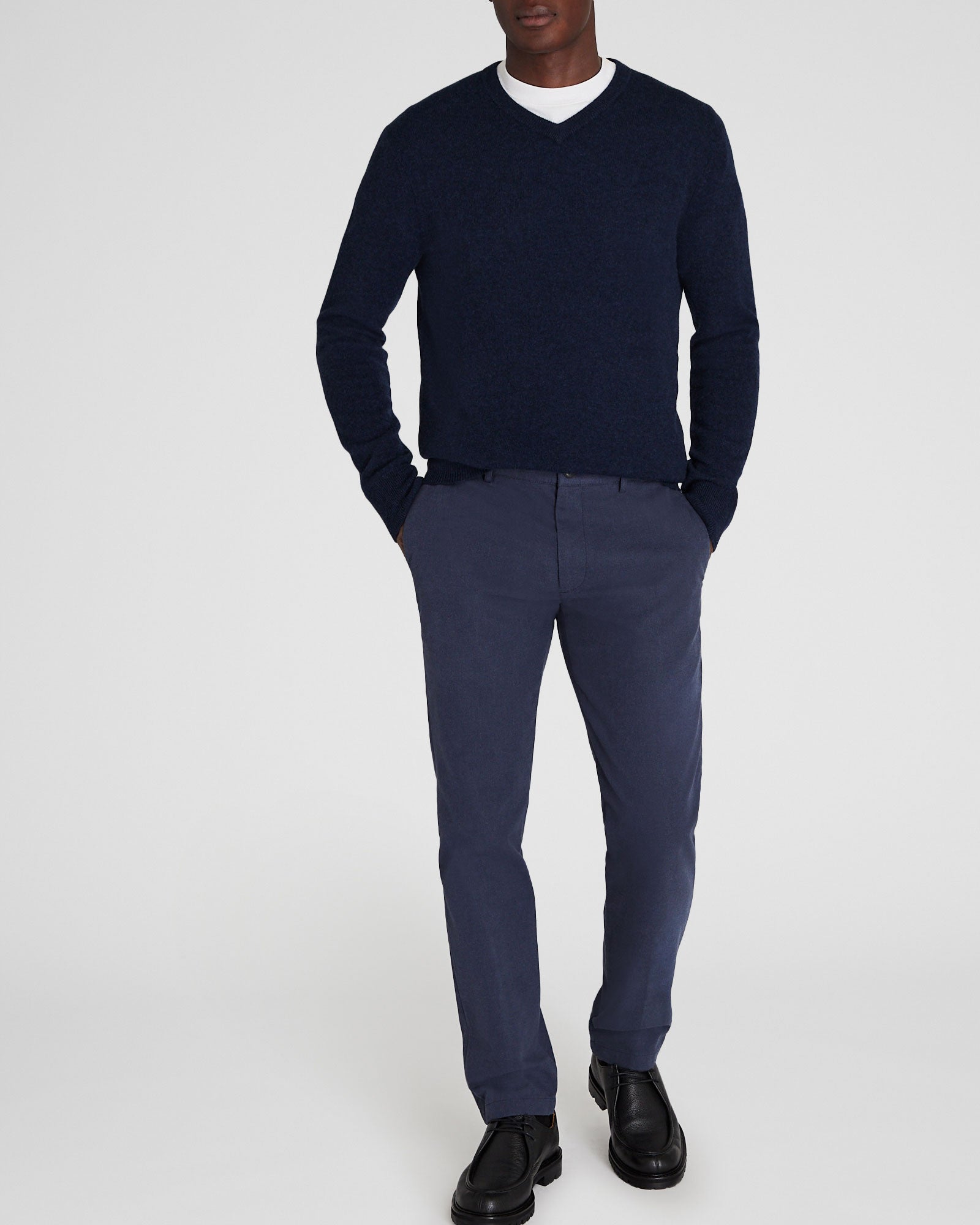 CLUB MONACO - Pantalon chiné Connor - Marine