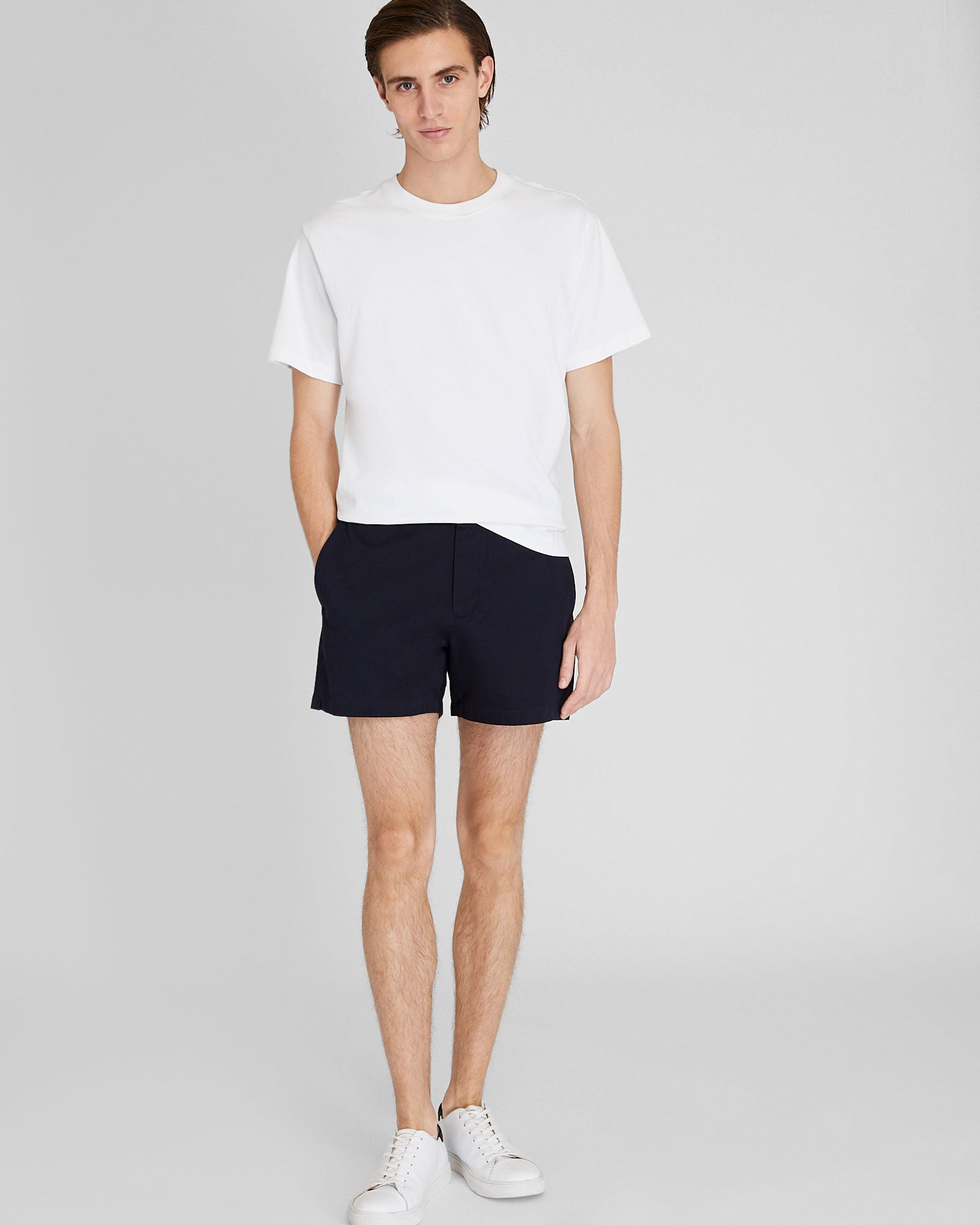 CLUB MONACO - Short texturé Jax 13 cm (5 po) - Marine