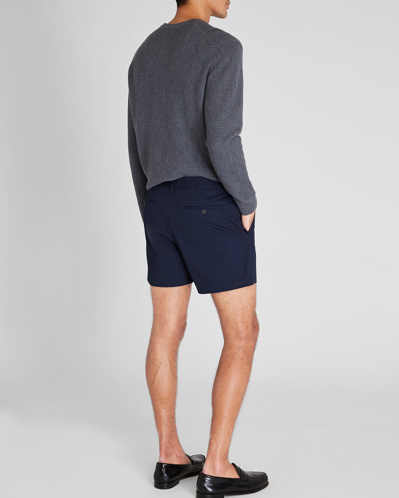CLUB MONACO - Short Jax Essential 5" - Marine foncé