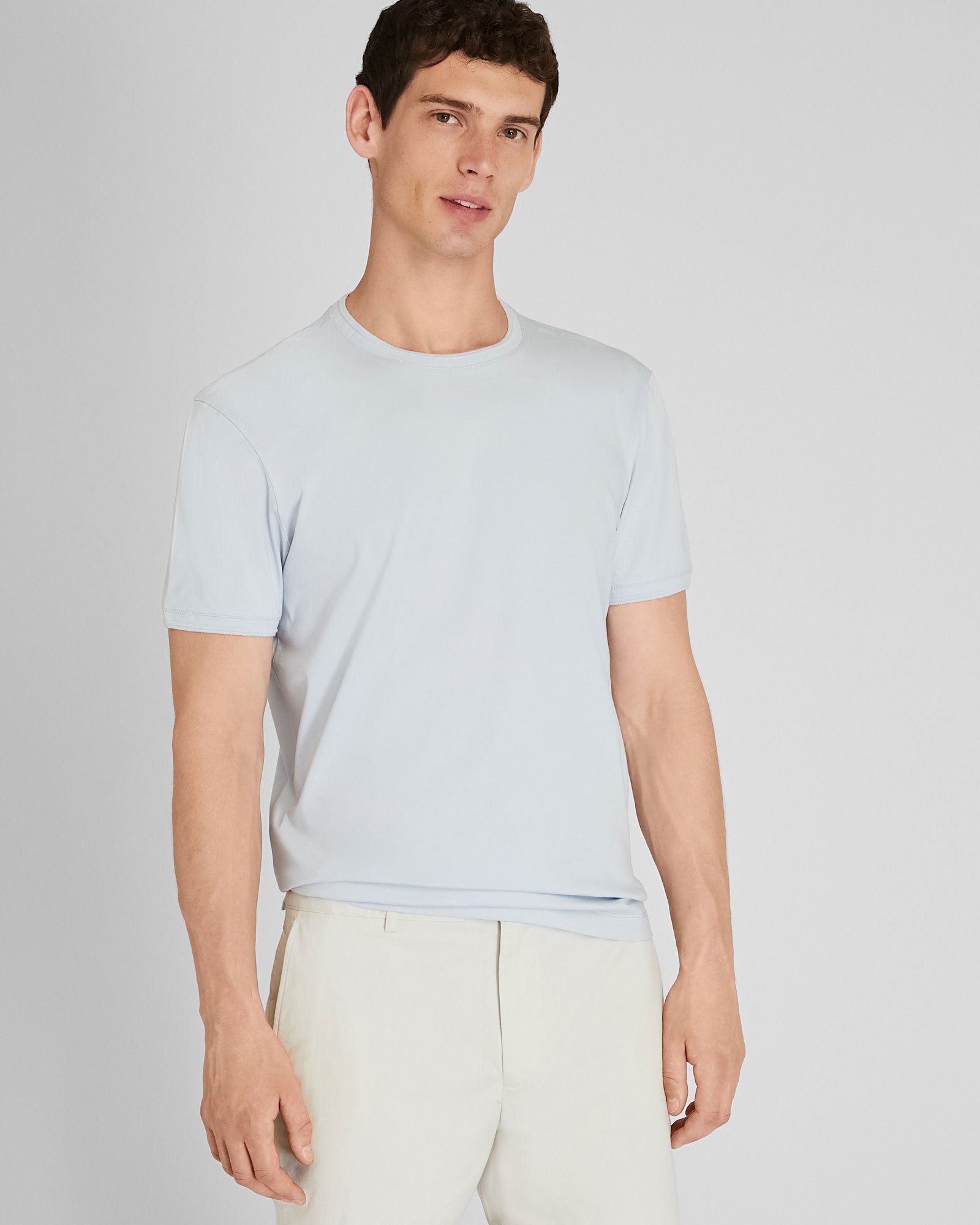 CLUB MONACO - Refined Tee - Stripe - Ivory