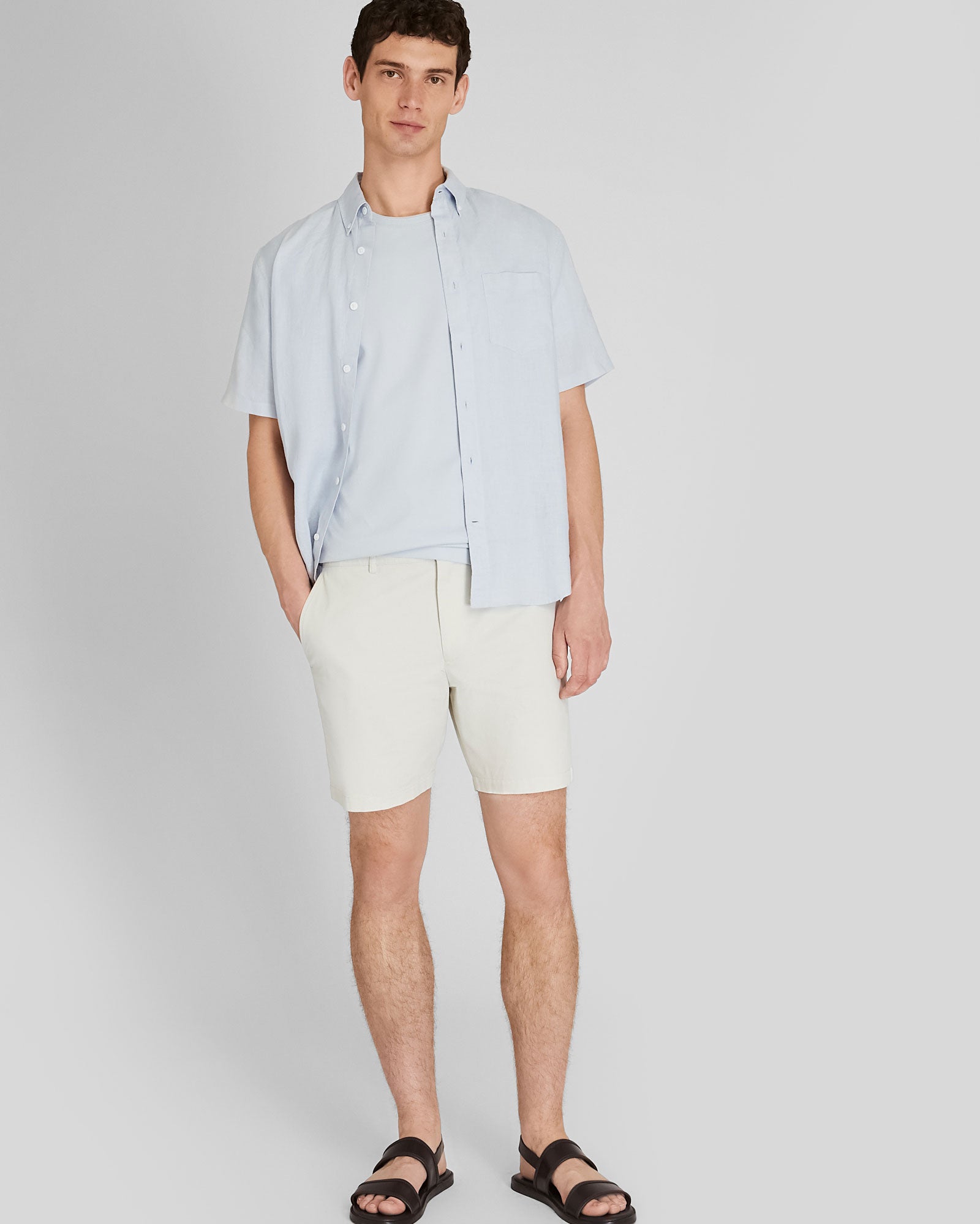 CLUB MONACO - Refined Tee - Stripe - Ivory