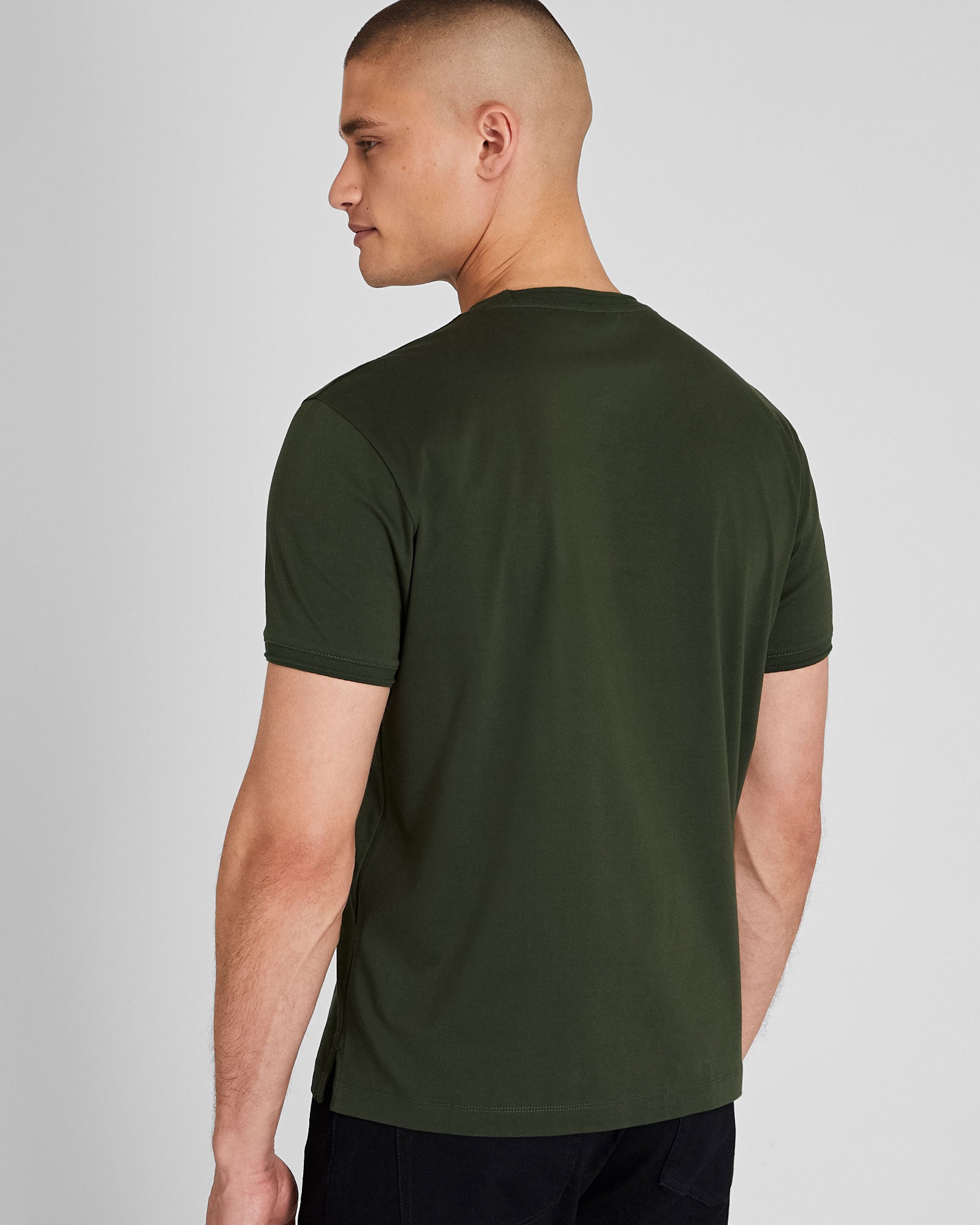 CLUB MONACO - Refined Tee - Dark Green