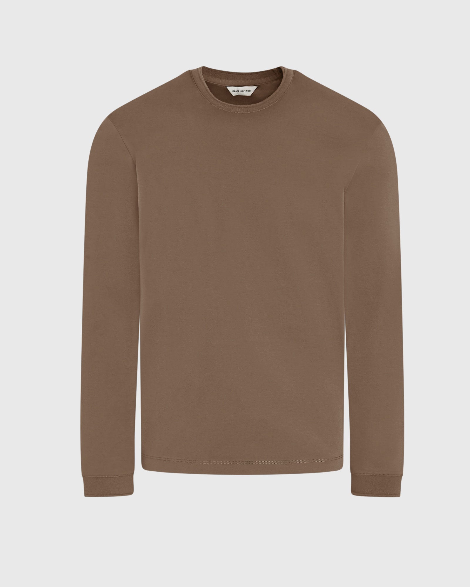 CLUB MONACO - T-shirt soigné manche longue - olive moyenne