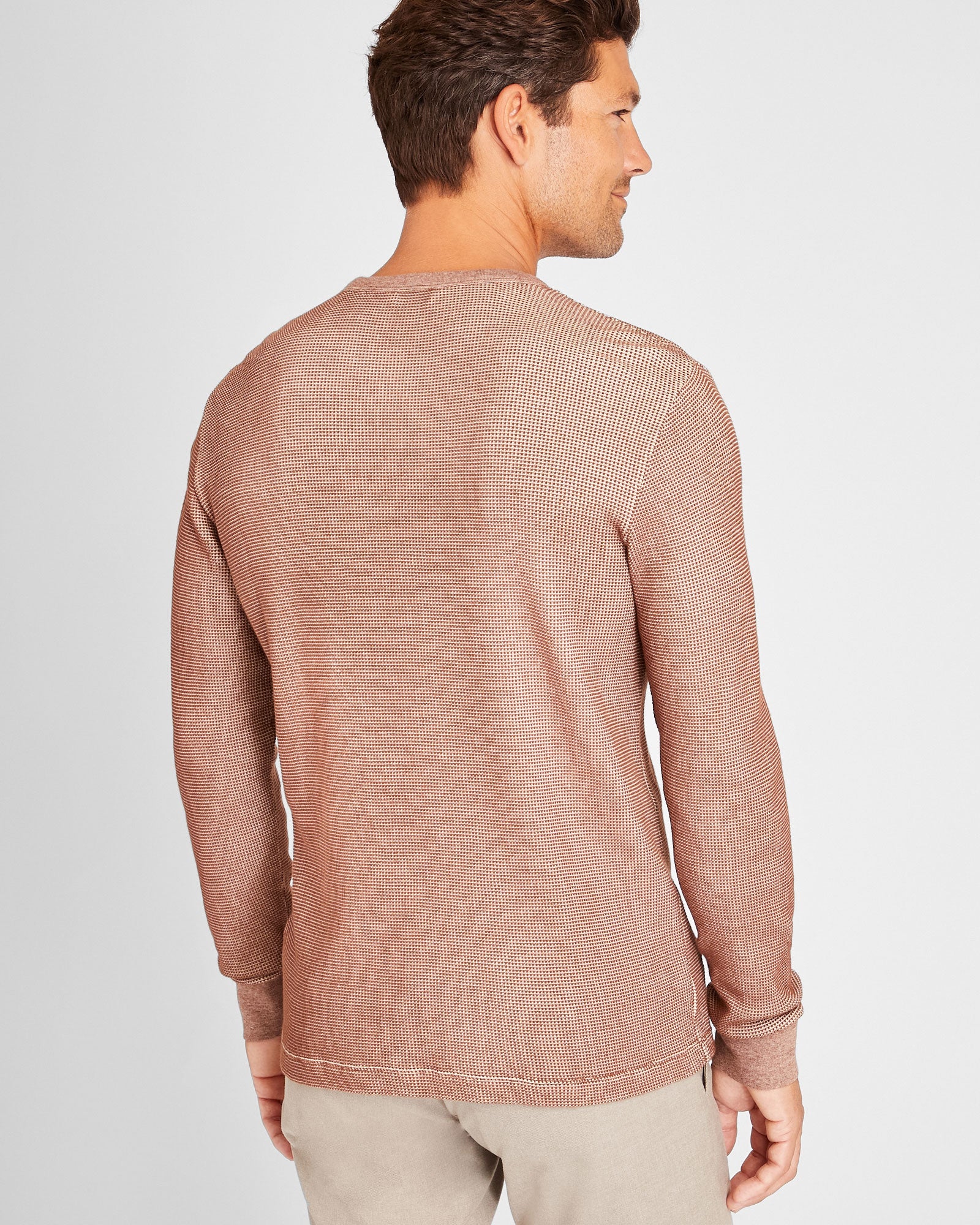 CLUB MONACO - Thermal Crewneck - Brown