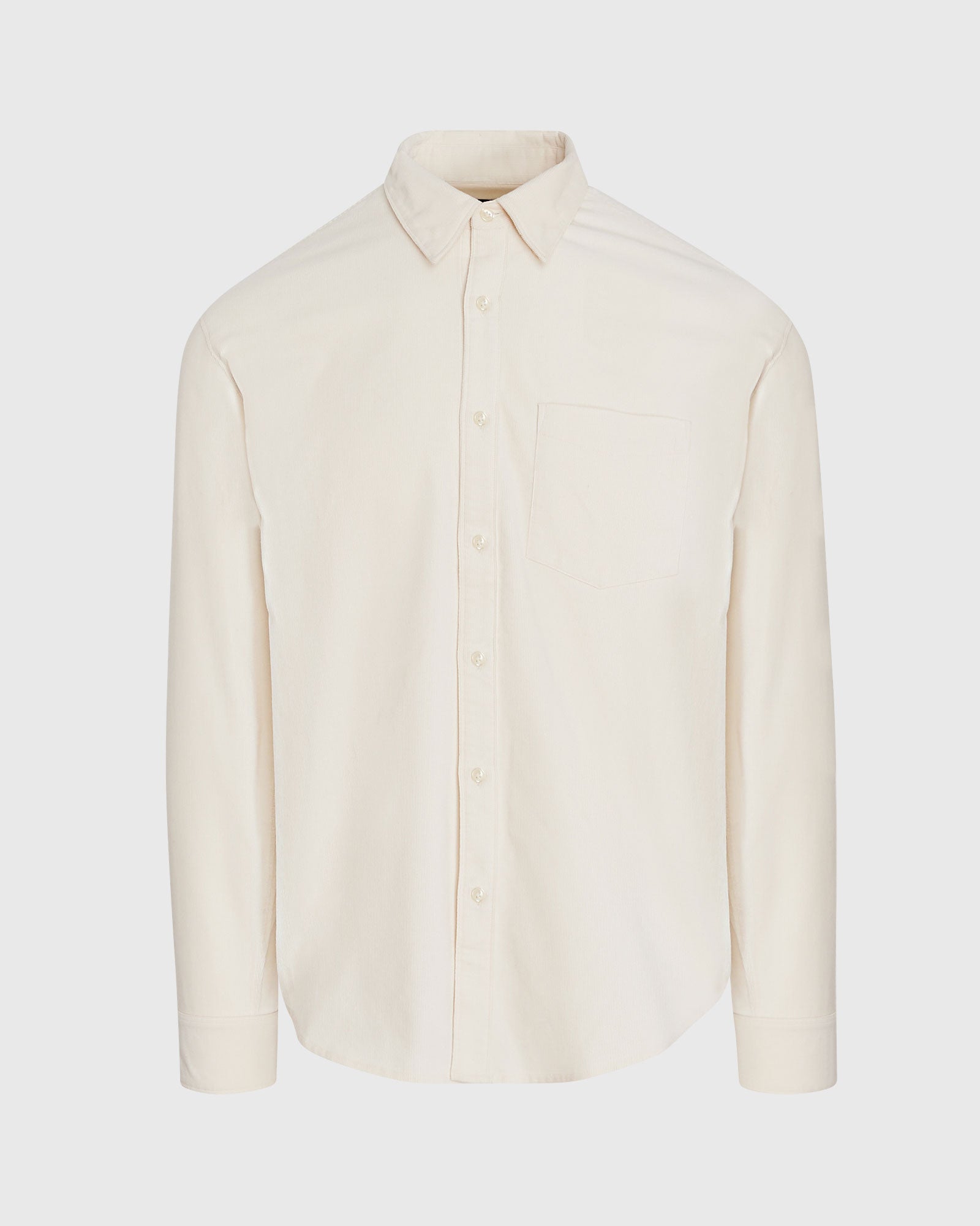 CLUB MONACO - Long-Sleeve Corduroy Shirt - Cream