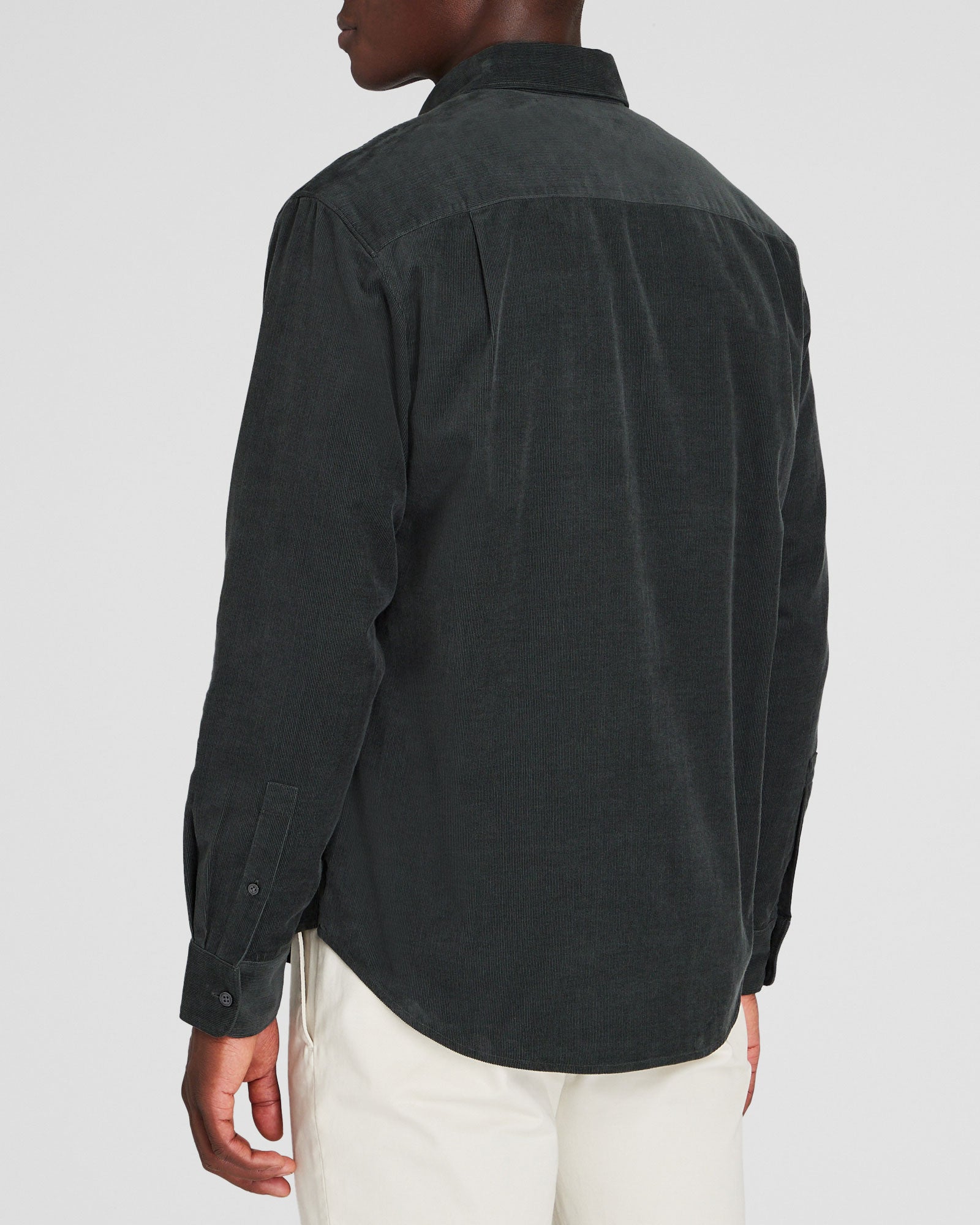 CLUB MONACO - Long-Sleeve Corduroy Shirt - Basil