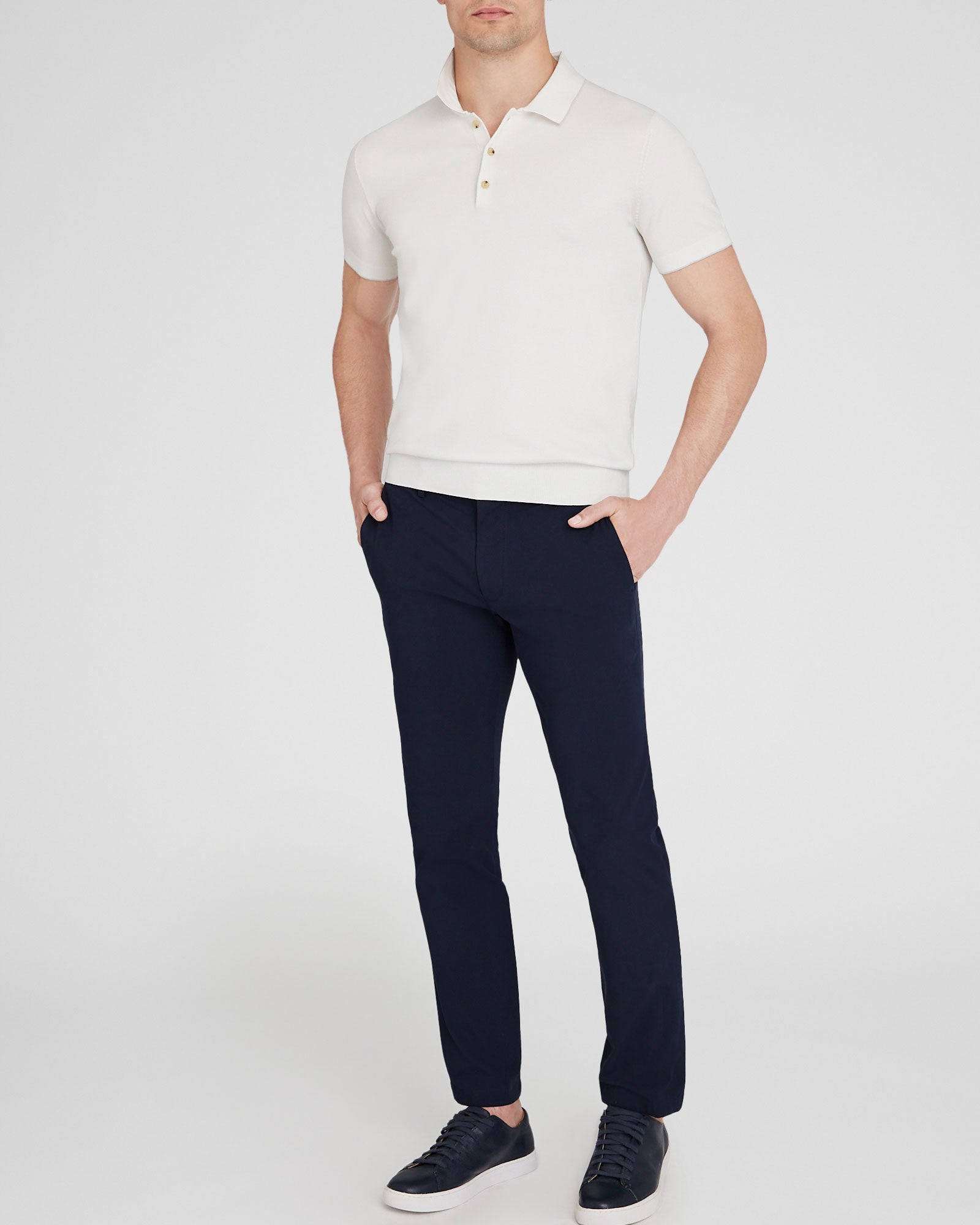 CLUB MONACO - Pantalon technique Connor - Marine