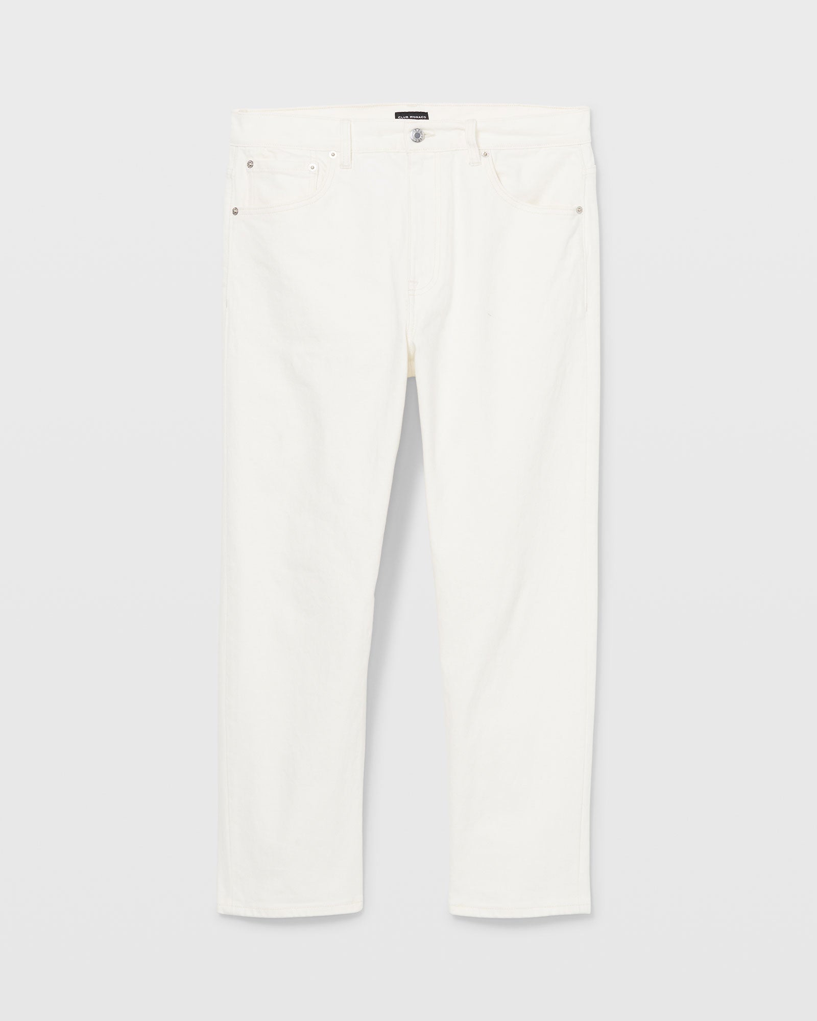 CLUB MONACO - Cropped Straight Jeans - White