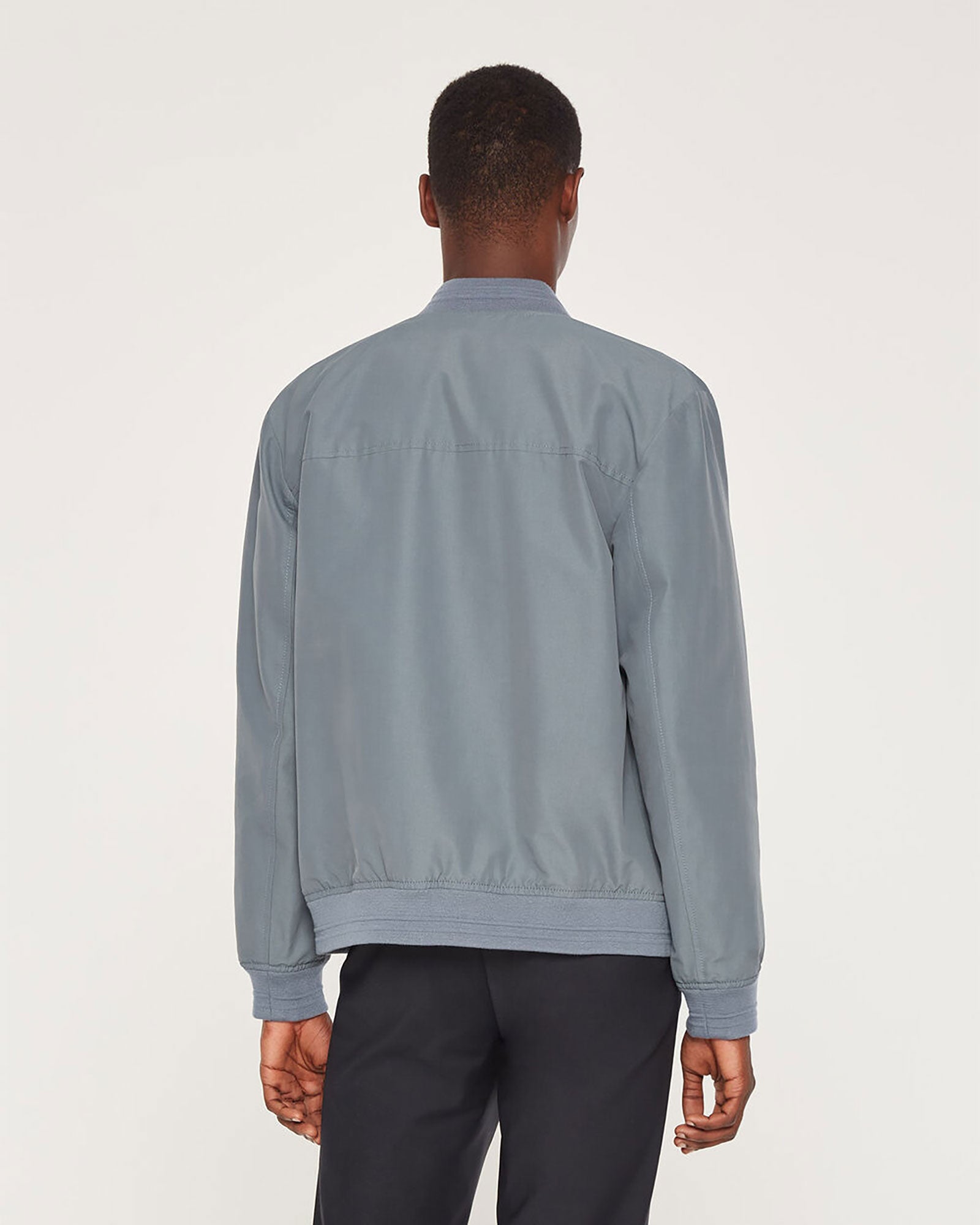 CLUB MONACO - Tech Bomber Jacket - Gris