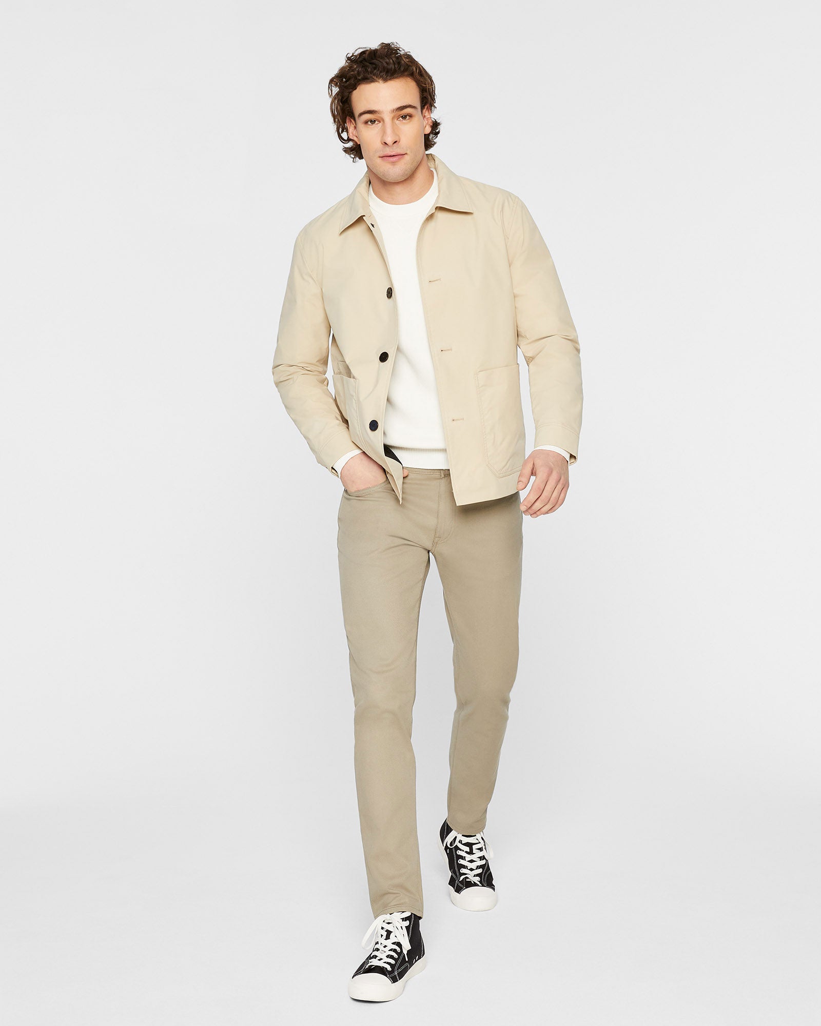 CLUB MONACO - Super Slim Jeans - Olive Mix