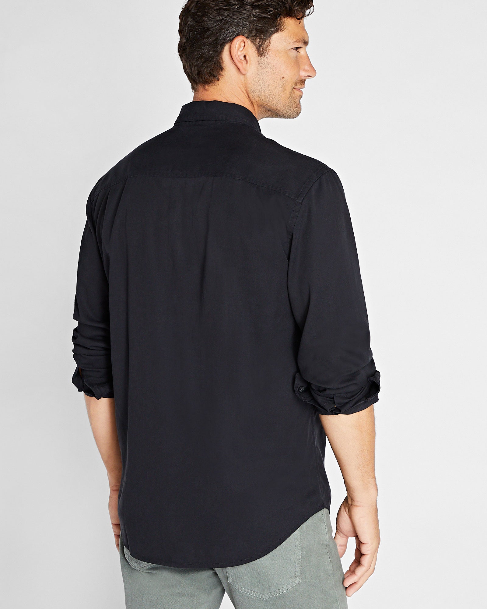 CLUB MONACO - Chemise utilitaire en sergé doux - Noir