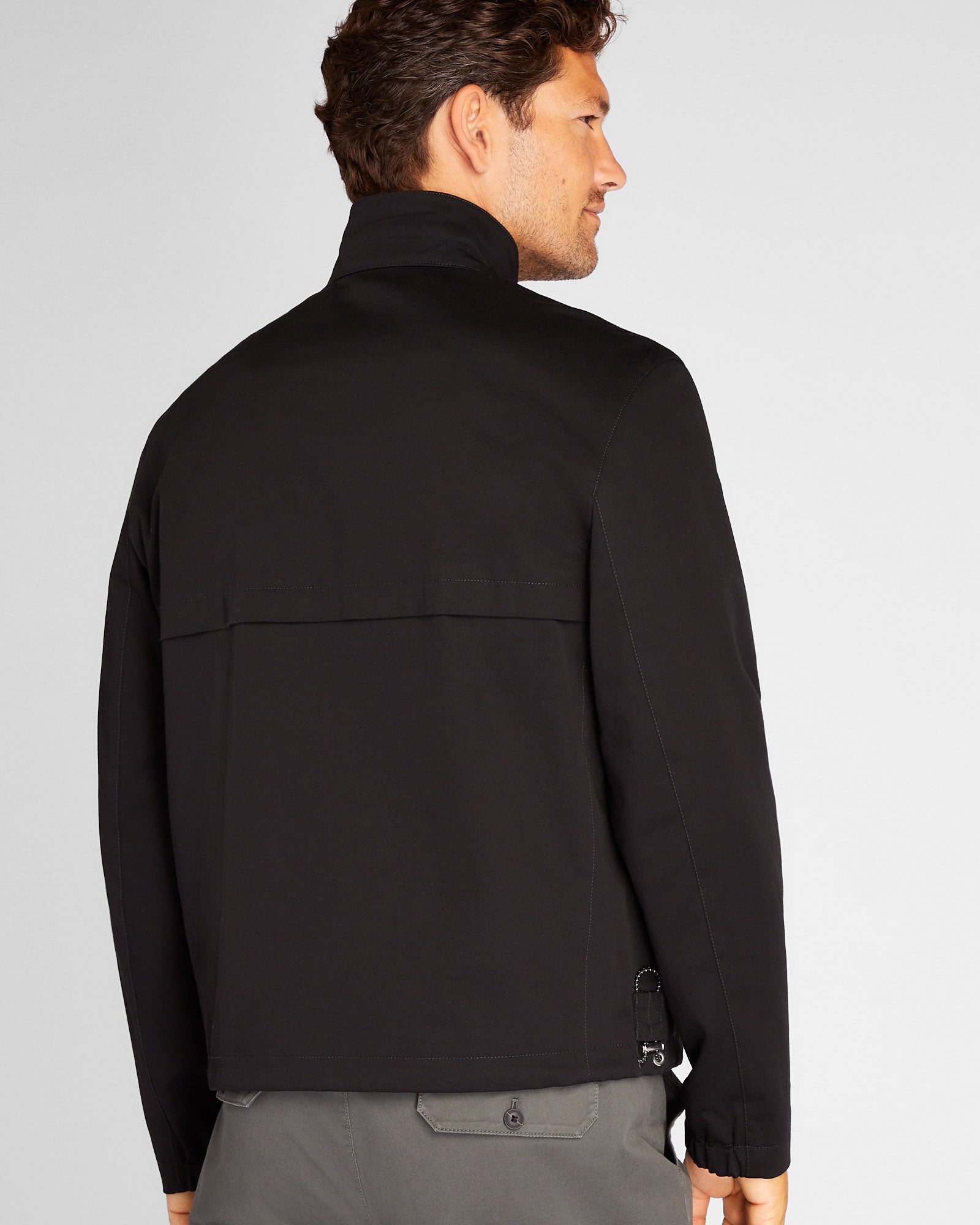 CLUB MONACO - Veste courte à col cheminée - Noir