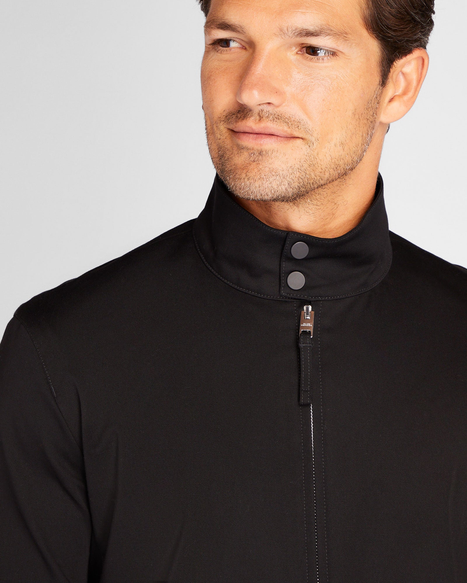 CLUB MONACO - Veste courte à col cheminée - Noir