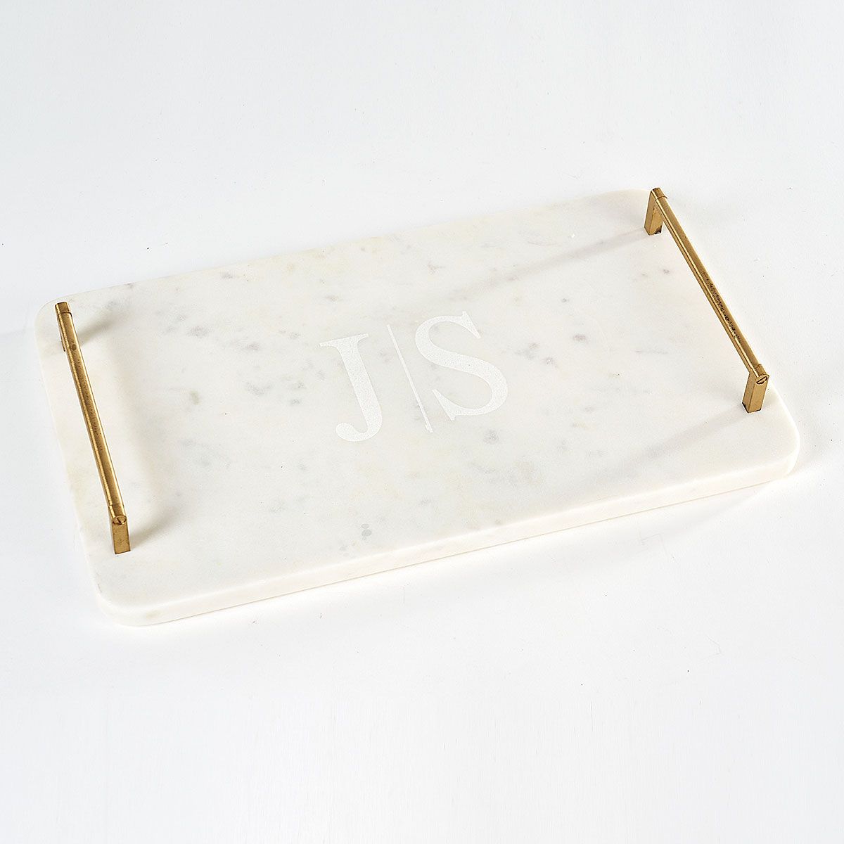 CLUB MONACO - Andria Marble Monogrammed Serving Tray - 