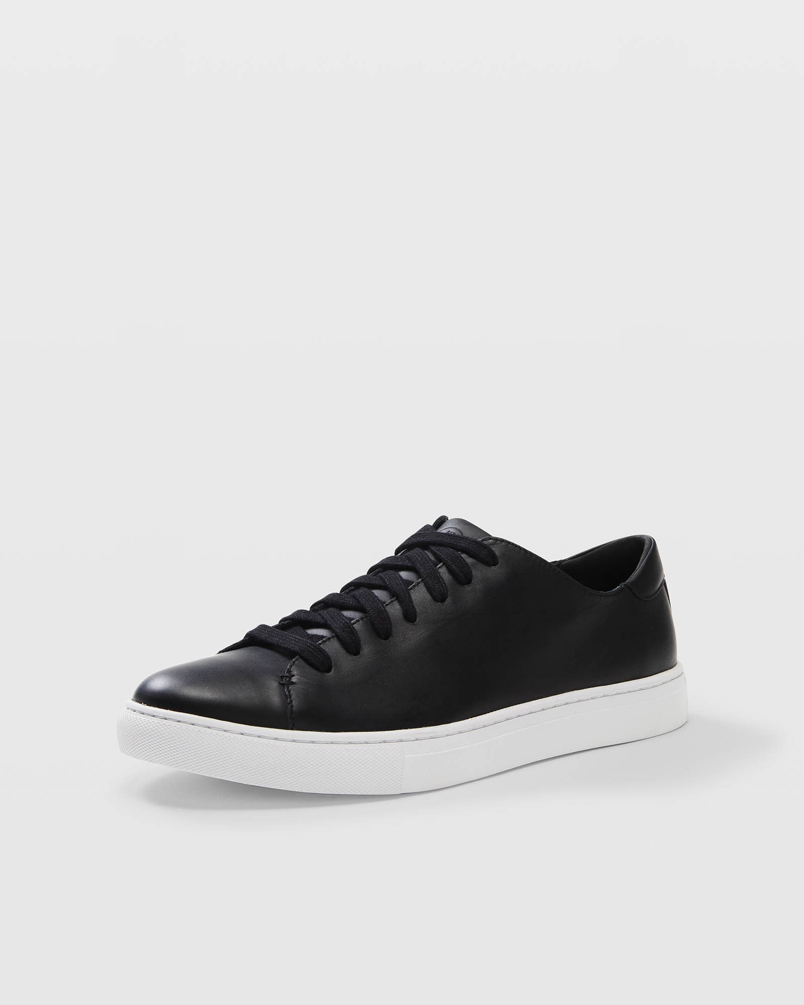 CLUB MONACO - Club Monaco Leather Sneaker - Black